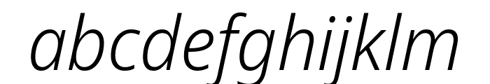 Avrile Sans Light Italic Font LOWERCASE