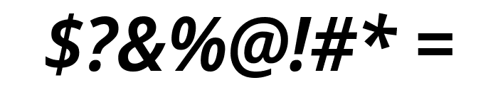 Avrile Sans SemiBold Italic Font OTHER CHARS