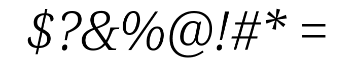 Avrile Serif Light Italic Font OTHER CHARS