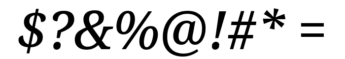Avrile Serif Medium Italic Font OTHER CHARS