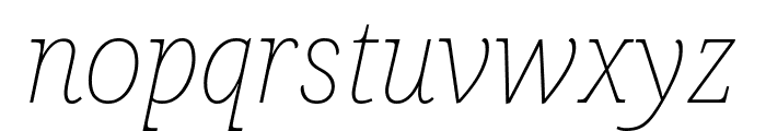 Avrile Serif Thin Italic Font LOWERCASE