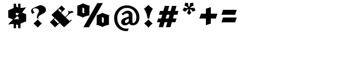 Avebury Black Font OTHER CHARS