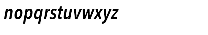 Avenir Next Condensed Demi Italic Font LOWERCASE