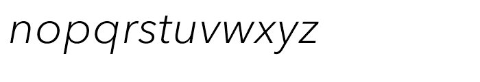 Avenir Next Cyrillic Light Italic Font LOWERCASE