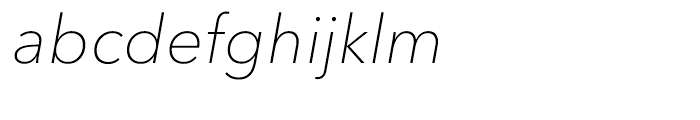 Avenir Next Cyrillic Thin Italic Font LOWERCASE