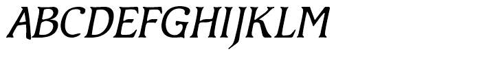 Avenue Italic Font UPPERCASE