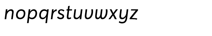 Averta Regular Italic Font LOWERCASE