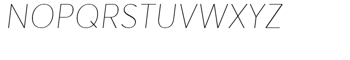Averta Standard Extra Thin Italic Font UPPERCASE