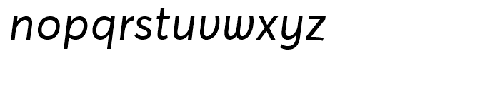 Averta Standard Italic Font LOWERCASE