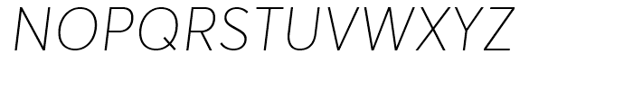 Averta Standard Thin Italic Font UPPERCASE