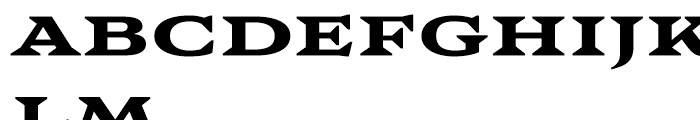 Aviano Wedge Heavy Font LOWERCASE