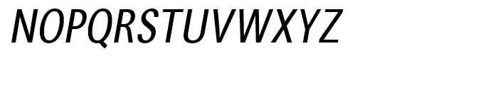 Avus Condensed Italic Font UPPERCASE