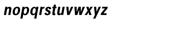Avus Condensed Medium Italic Font LOWERCASE