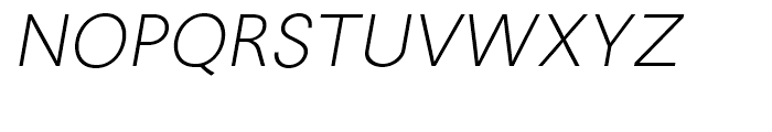 Avus Light Italic Font UPPERCASE