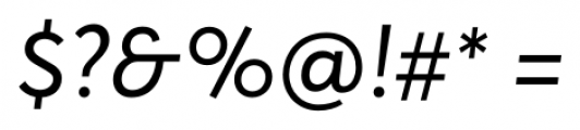 Averta Italic Font OTHER CHARS