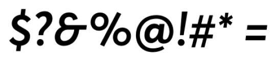 Averta SemiBold Italic Font OTHER CHARS