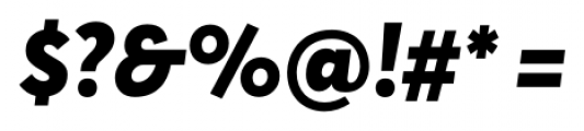 Averta Standard Black Italic Font OTHER CHARS