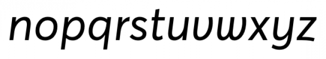 Averta Standard Italic Font LOWERCASE