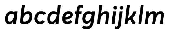 Averta Standard Semi Bold Italic Font LOWERCASE