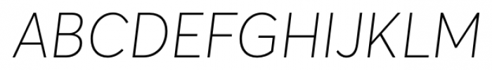 Averta Standard Thin Italic Font UPPERCASE