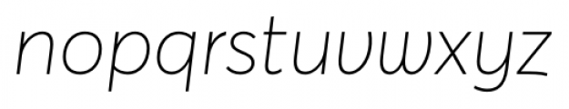 Averta Standard Thin Italic Font LOWERCASE