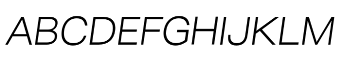 Ava Grand Light Italic Font UPPERCASE