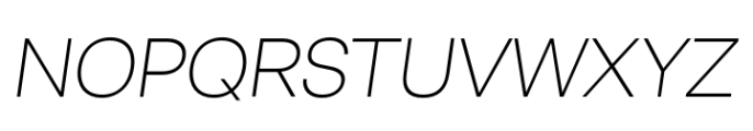 Ava Grand Thin Italic Font UPPERCASE