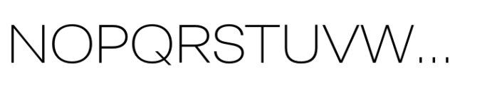 Ava Grand Wide Thin Font UPPERCASE
