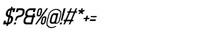 Avacerdo Italic Font OTHER CHARS