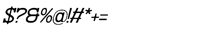 Availo Ledger Italic Font OTHER CHARS