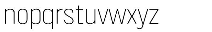 Avancar Condensed 200 Font LOWERCASE