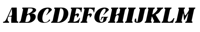 Avander Black Italic Font UPPERCASE