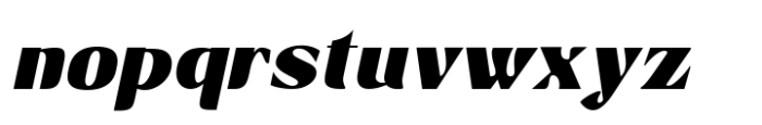 Avander Black Italic Font LOWERCASE
