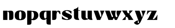 Avander Black Font LOWERCASE