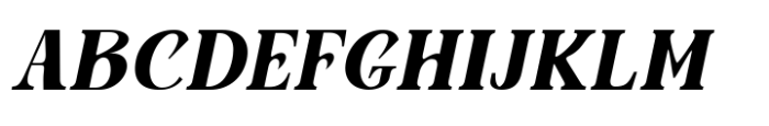 Avander Bold Italic Font UPPERCASE
