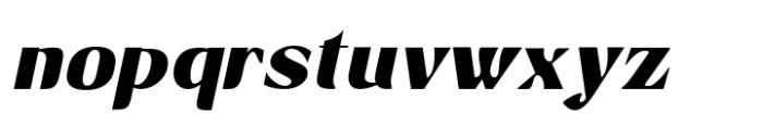 Avander Extra Bold Italic Font LOWERCASE