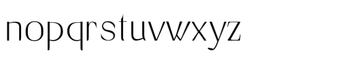 Avander Extra Light Font LOWERCASE