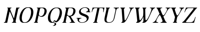 Avander Italic Font UPPERCASE