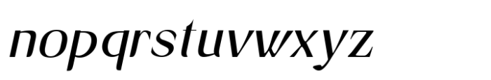 Avander Italic Font LOWERCASE