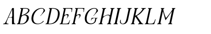 Avander Light Italic Font UPPERCASE