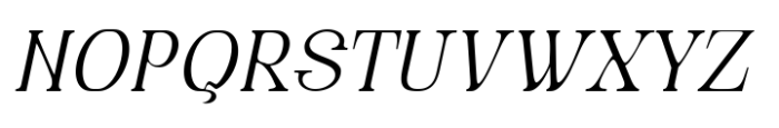 Avander Light Italic Font UPPERCASE