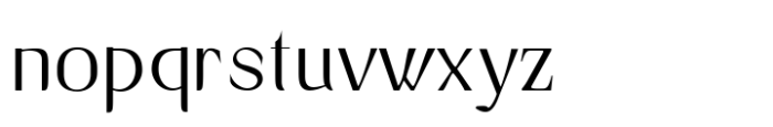 Avander Light Font LOWERCASE