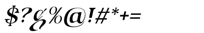 Avander Medium Italic Font OTHER CHARS