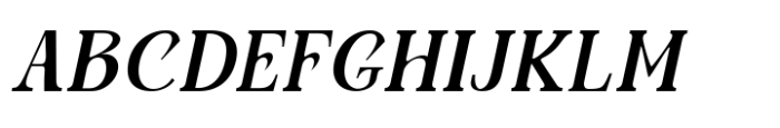 Avander Medium Italic Font UPPERCASE