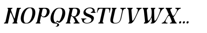 Avander Medium Italic Font UPPERCASE