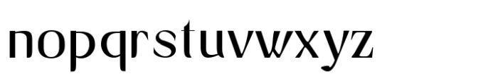 Avander Regular Font LOWERCASE