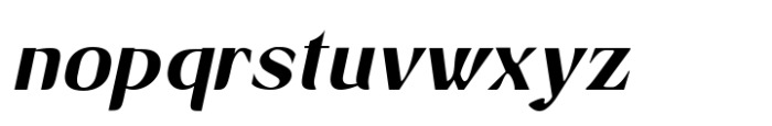 Avander Semi Bold Italic Font LOWERCASE