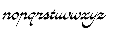 Avantgarde Font LOWERCASE