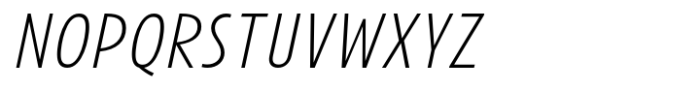 Avanti Extra Light Italic Font UPPERCASE