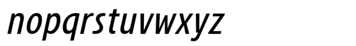 Avanti Italic Font LOWERCASE